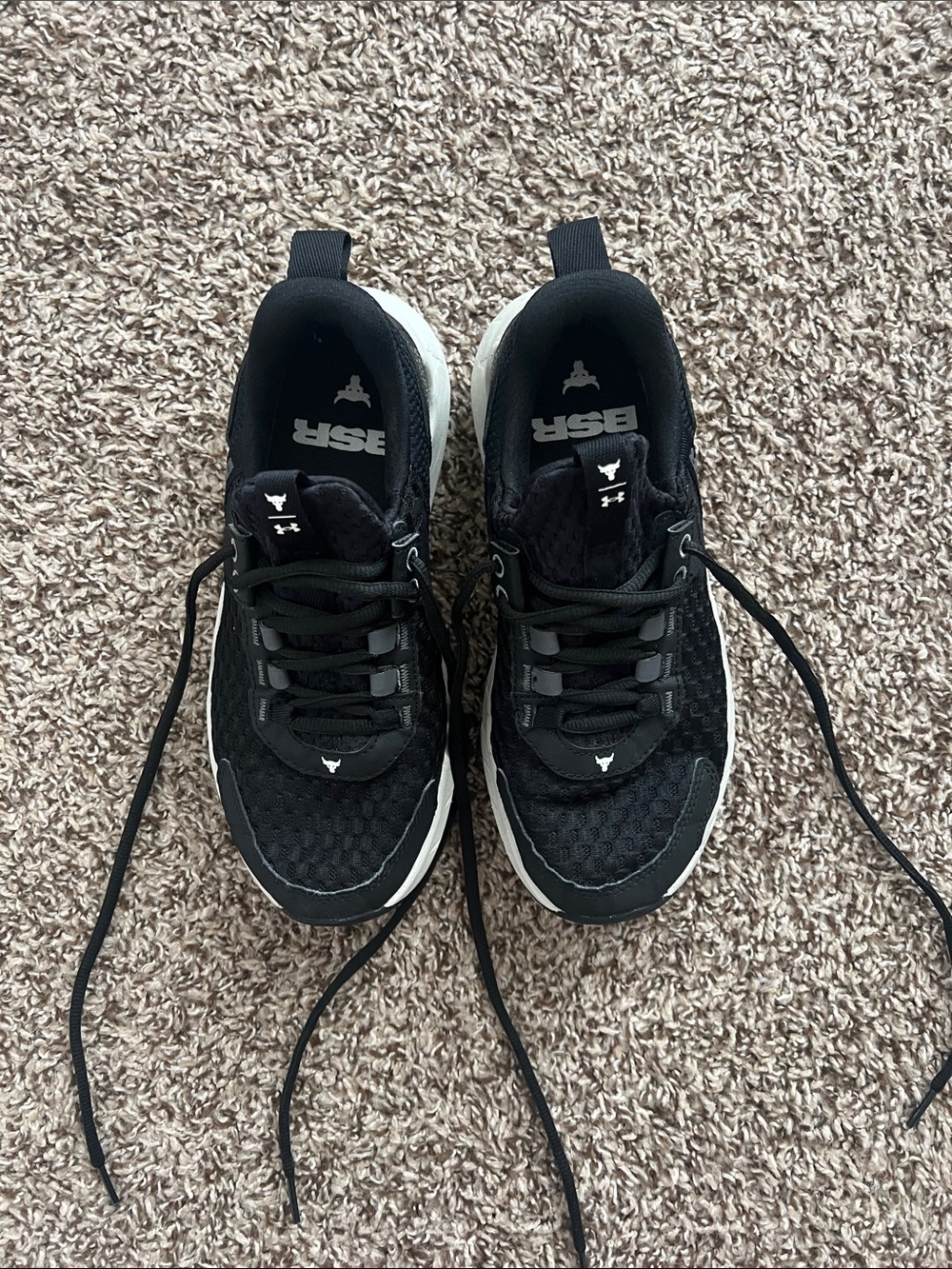 Under Armour Black and White Training Shoes